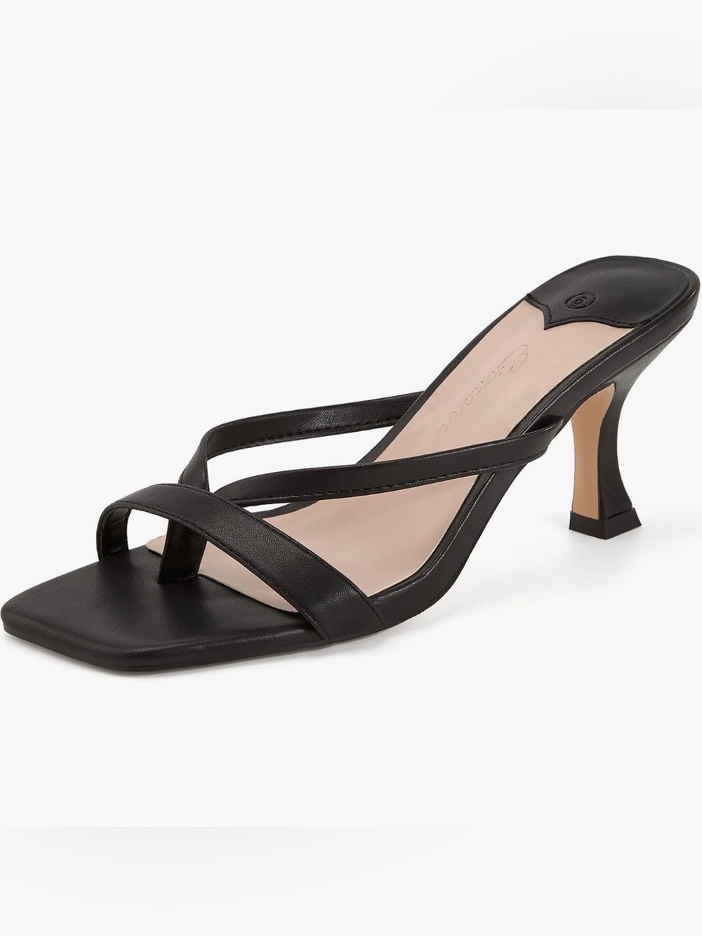 Ermonn Womens Kitten Heels Sandals Square